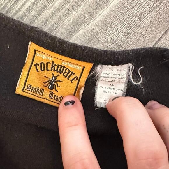 rockware acdc dirty deeds done dirt cheap long sleeve shirt - Picture 3 of 3